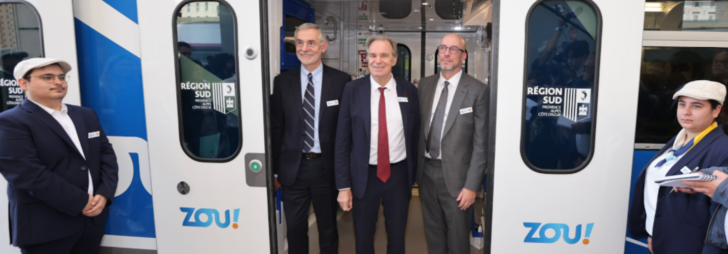 Dévoilement des nouveaux trains Marseille Toulon Nice