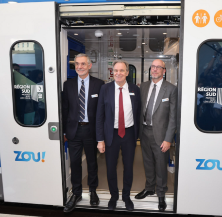 Dévoilement des nouveaux trains Marseille Toulon Nice