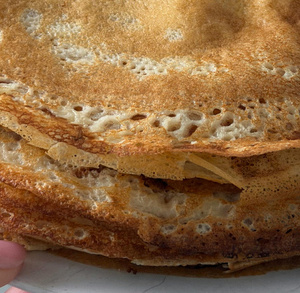 crêpes chandeleur Pile de crêpes