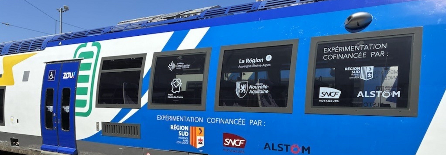 Le train à batteries de la Région Sud