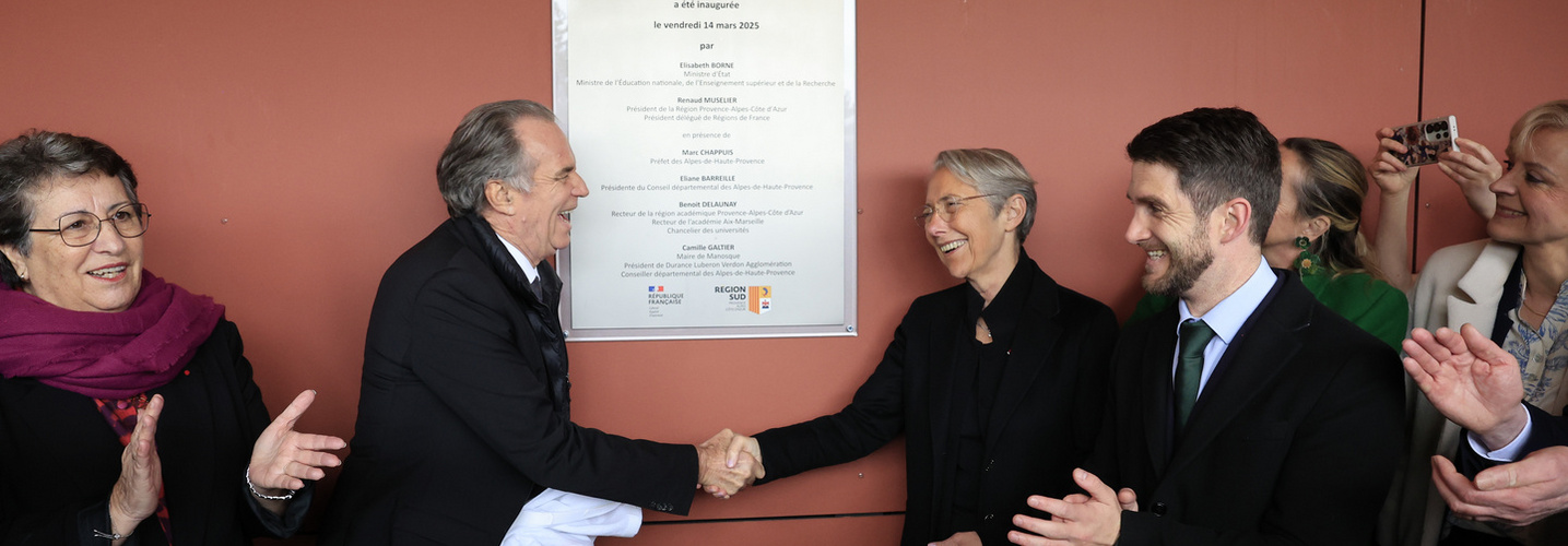 Inauguration des travaux du lycée Bret à Manosque