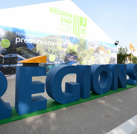 Une vue du stand de la Région Sud à la Foire de Marseille 2021