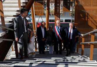 SUD115539-Inauguration passerelle miramas-Fabien Boukla - Agence Realize BD