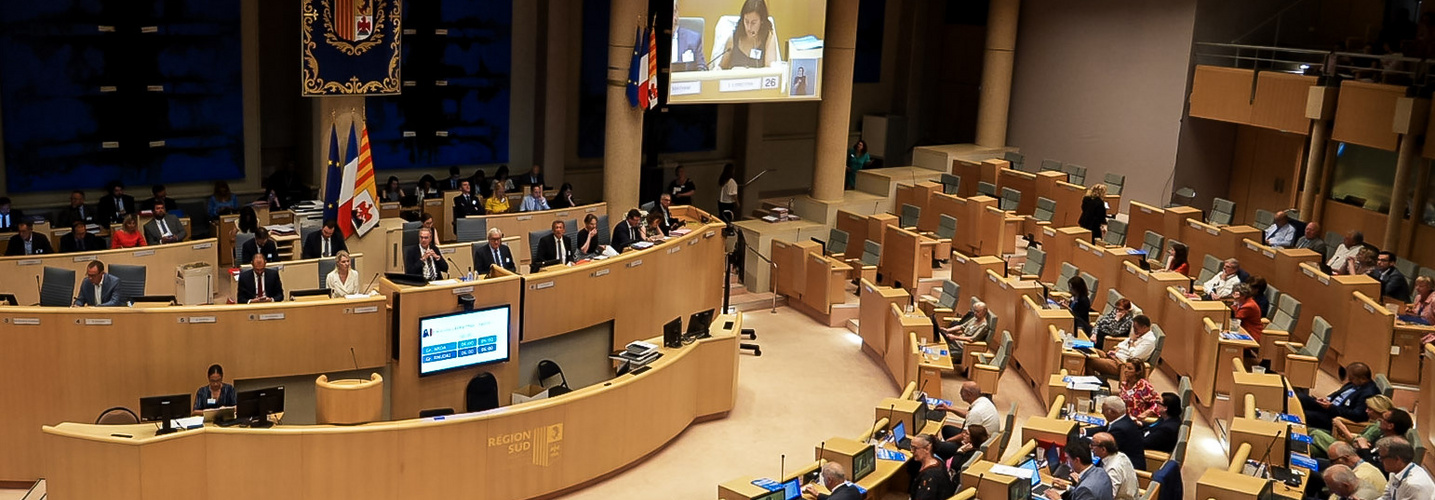 L'hémicycle de la Région Sud