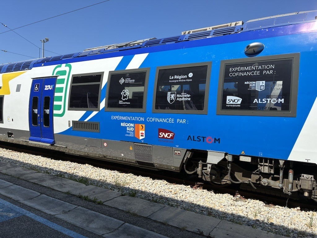 Le train à batteries de la Région Sud